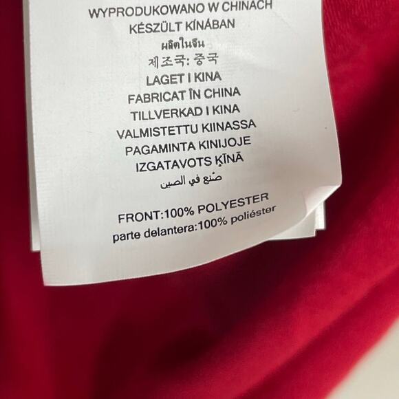 Michael Michael Kors V-neck Tunic Top Red‎ Mixed Media 3/4 Sleeve Size S - Picture 6 of 6